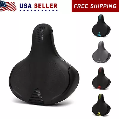 Bike Saddle Comfort Wide Big Bum Soft Gel Pad Seat For Ebike Oversize Cushion • $18.89