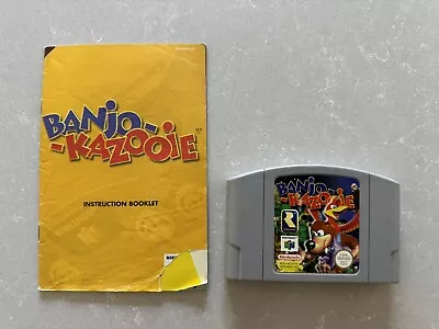 Banjo Kazooie PAL N64 Nintendo 64 - With Manual • $35