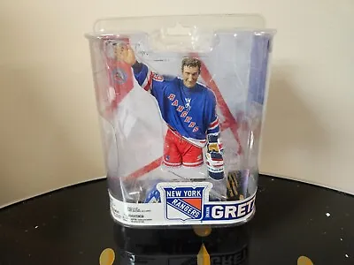 2007 Wayne Gretzky McFarlane Legends Series 6 Rangers Retirement Blue Jersey • $34.99