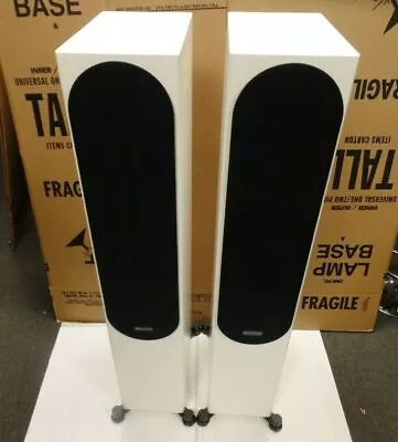 Monitor Audio Silver 300 6g Floor Standing Speakers (pair) Satin White • $1849.99