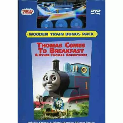 Thomas & Friends: Thomas Comes To Breakfast BONUS WOODEN TRAIN PACK LIMITED ED ! • $44.15