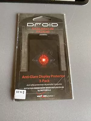 Single / One Verizon Anti-Glare Display Protector For DROID Razr By Motorola • $1.75