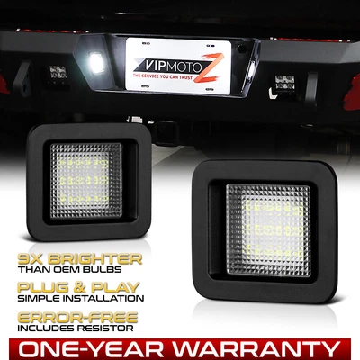 $13.99 • Buy  SUPER BRIGHT 15-22 Ford F150 F-150 SMD LED License Plate Light Lamp Housing 2PC