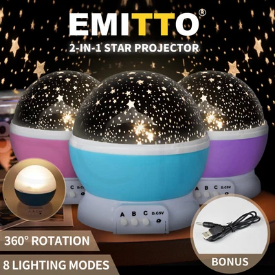 $19.99 • Buy LED Star Light Projector Starry Night Galaxy Lamp Gift Laser Rotating Kids Room