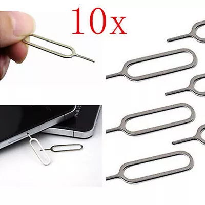 10X Sim Card Tray Ejector Removal Key Pin Tool For Apple IPhone Samsung Phone • $0.99