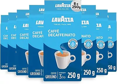 Lavazza Caffè Decaffeinato Ground Coffee 8 X 250g Filter Machine • £169.99