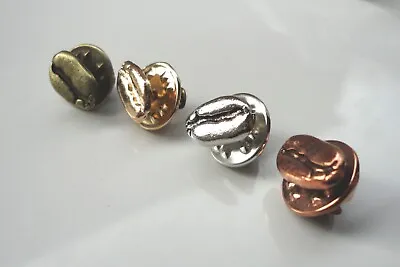 Set Of 4 Small Multi Colour Coffee Bean Cocoa Pin Badge Office Coffee Lover!! • $7.39