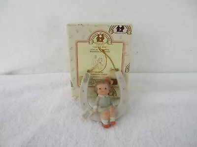 Memories Of Yesterday [ LUCKY YOU  ]  ~525847~1991 Enesco Porcelain Ornament! • $8.88