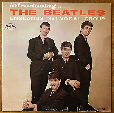 Introducing... The BEATLES 1964 VEE JAY US MONO LP BLANK BACK Monarch VG+/VG- • $650