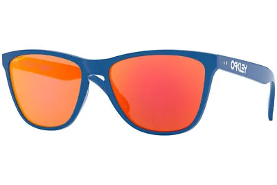 Oakley FROGSKINS Limited Edition 35th Primary Blue W/Prizm Ruby OO9444-04 • $311.50