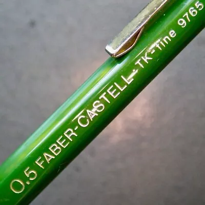 Serviced FABER-CASTELL TK-Fine 9765 Mech Pencil•Facets•Eraser•0.5mm•FREE US Ship • $14.50