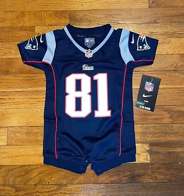 New England Patriots Aaron Hernandez #81 Nike NFL Toddler Size Jersey 3/6M NWT • $45