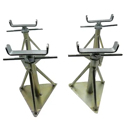 Static Caravan Axle Stands Medium X4 (Extra Wide Mobile Home Support 13  - 18 ) • $56.44