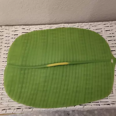 $24.99 • Buy CHARLES VIANCIN BANANA LEAF SILICONE LID OBLONG 12x16” GREEN SEAL COVER STORAGE