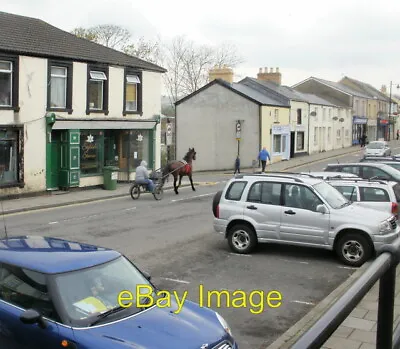 £2 • Buy Photo 6x4 Horse And Sulky, Rhymney High Street A Horse Pulling A Sulky An C2010