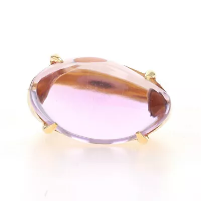 Marco Bicego Amethyst Cocktail Solitaire Ring - Yellow Gold 18k Freeform Cab • $1499.99