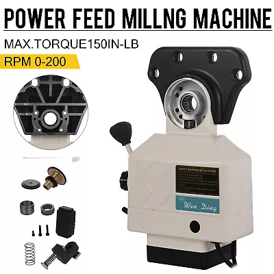 $120.30 • Buy AS-250 Power Feed X-Axis 150Lbs Torque For Bridgeport Milling Machine Knee Mills