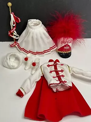 New Barbie Coca-Cola Majorette Outfit Complete Retro Coke Mattel 53974 2001 • $14