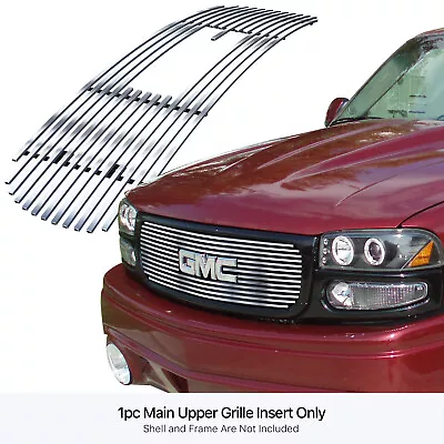 For 2001-2002 GMC Sierra 1500/00-06 Yukon Upper Stainless Chrome Billet Grille • $61.99