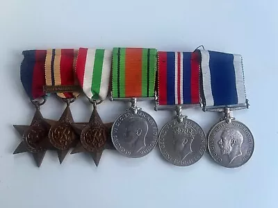 Long Service Hull Submariner 39-45 Africa Italy Defence War Medals GVVI LSGC • £51