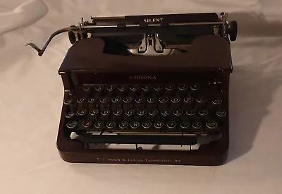 Vintage Corona Sterling Typewriter Silent W/ Floating Shift No Case • $180