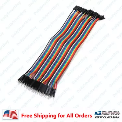 40pcs 10cm 20cm 30cm 50cm 2.54MM Male To Female Wire Jumper Cables For Arduino • $5.49