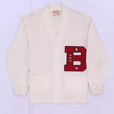 C3996 VTG Mc Gregor 100% Wool Letterman Varsity Sweater Made In USA Size 34 • $13.99