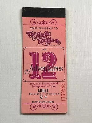Vintage Disneyland The Magic Kingdom Tickets  • $25