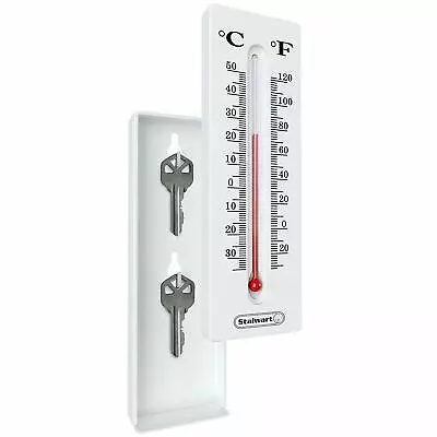 WYZworks Thermometer Hide A Key Holder House Car Stash Outdoor Temperature  • $9.95