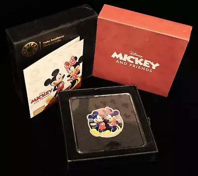 New Mickey Mouse & Friends MMTC PAMP 1 Oz .999 Silver Proof Coin W/ OGP • $94.95