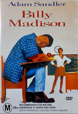 $9.95 • Buy Billy Madison DVD Movie Adam Sandler 1995 Comedy Funny Cult - REGION 4 AUSTRALIA