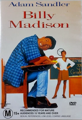 $9.95 • Buy Billy Madison DVD Movie Adam Sandler 1995 Comedy Funny Cult - REGION 4 AUSTRALIA