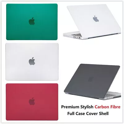 New Carbon Fibre Premium Hard Case Full Cover MacBook Pro 13  (M1/M2) /Pro 14'' • £10.99