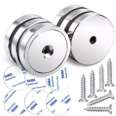 Neodymium Cup Magnets110Lbs Holding Force Strong Rare Earth Magnets With Heavy  • $12.89