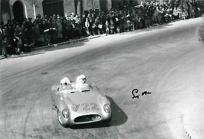 £79.99 • Buy Stirling Moss 1955 Mille Miglia Mercedes Benz 300 SLR Signed Photo Autograph F1
