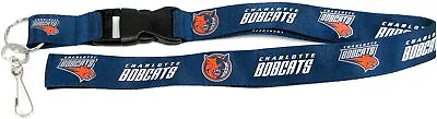 Charlotte Bobcats RETRO LOGO Lanyard 2-Sided Breakaway Clip Keychain NWT • $10.95