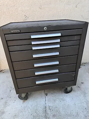 Kennedy 7 Drawer. Rolling Tool Cabinet Toolbox #297. With 1 Key And Side Shelf. • $590