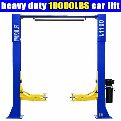 2 Post Car Lift  L1100 Auto Truck Hoist 10000 Lb Overhead Clear Floor 220 VOLT • $2399