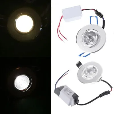 $15.03 • Buy 1W LED Lights 85-265V Cabinet Mini Downlight Spot Ceiling Lamp