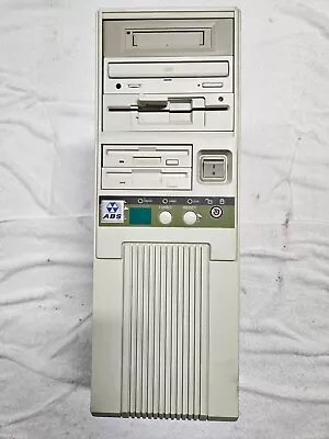 Vintage ABS Desktop Computer W/Tape Drive Unknown Specs For Collector! • $100