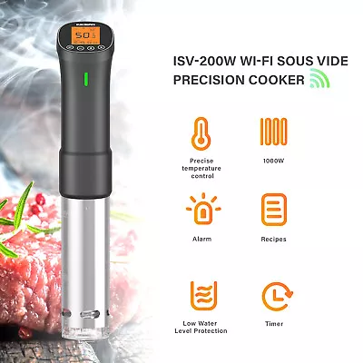 Inkbird Wifi Sous Vide Cooker Slow Cooking Culinary Immersion Circulator APP UK  • £69.99