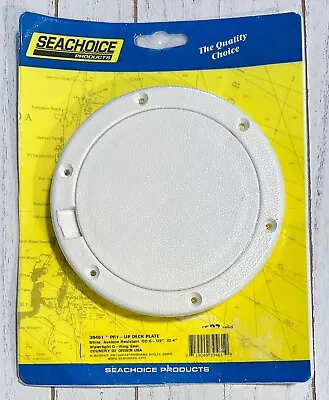 Seachoice Products Pry-Up Deck Plate White OD 5-1/2” ID 4” New Sealed 39461 USA • $15.29