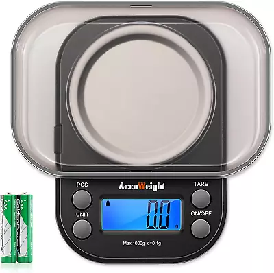 Gram Scale 1000g/0.1g High Precision Coffee Scale For Jewelry Scale With 6 Units • $16.99