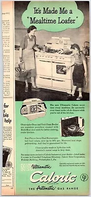 CALORIC AUTOMATIC GAS RANGE Vintage 1940's 4.5  X 12   Magazine Ad M31 • $3