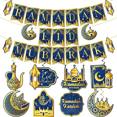 2in1 Ramadan And Eid DecorationsNO-DIY Ramadan Mubarak Decorations Includes... • $18.52