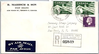 Canada 1965 - R Maresch & Son - Registered Mail - Toronto Ont - F66690 • $3.99
