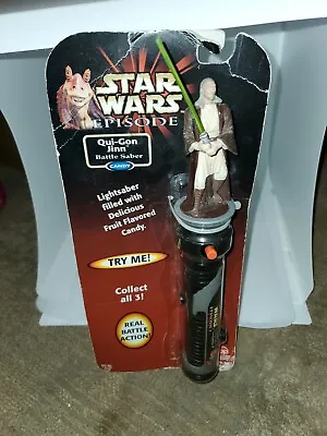 Star Wars Episode 1 Candy Battle Saber-Qui-Gon Jinn New In Package New Old Stock • $51.27