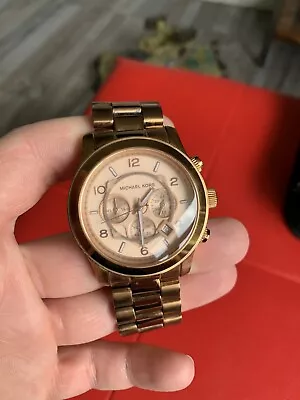 Michael Kors MK8096 50mm Rose Gold Stainless Steel Case With Rose Gold Stainless • $79