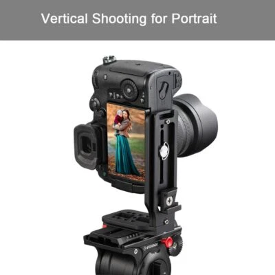 Quick Release DSLR Camera L Bracket Plate For Tripod Head Mount Vertical Shoot • $18.79