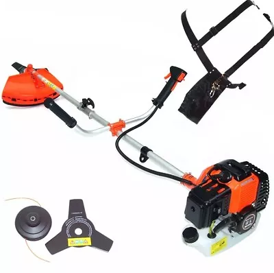 Petrol Garden Brush Bush Cutter 52cc Grass Trimmer 55876 Strimmer Lawn Mower • £162.98